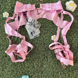 Honey Birdette Kukuro Blush Garter Belt